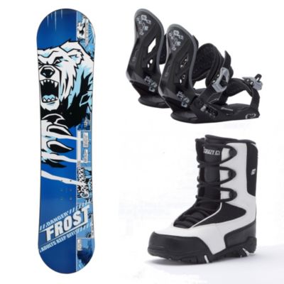 Frost Snowboardpakke Blå 98-138 cm
