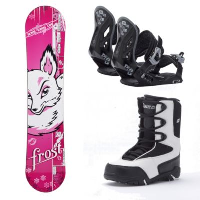 Frost Snowboardpakke Rosa 98-138 cm